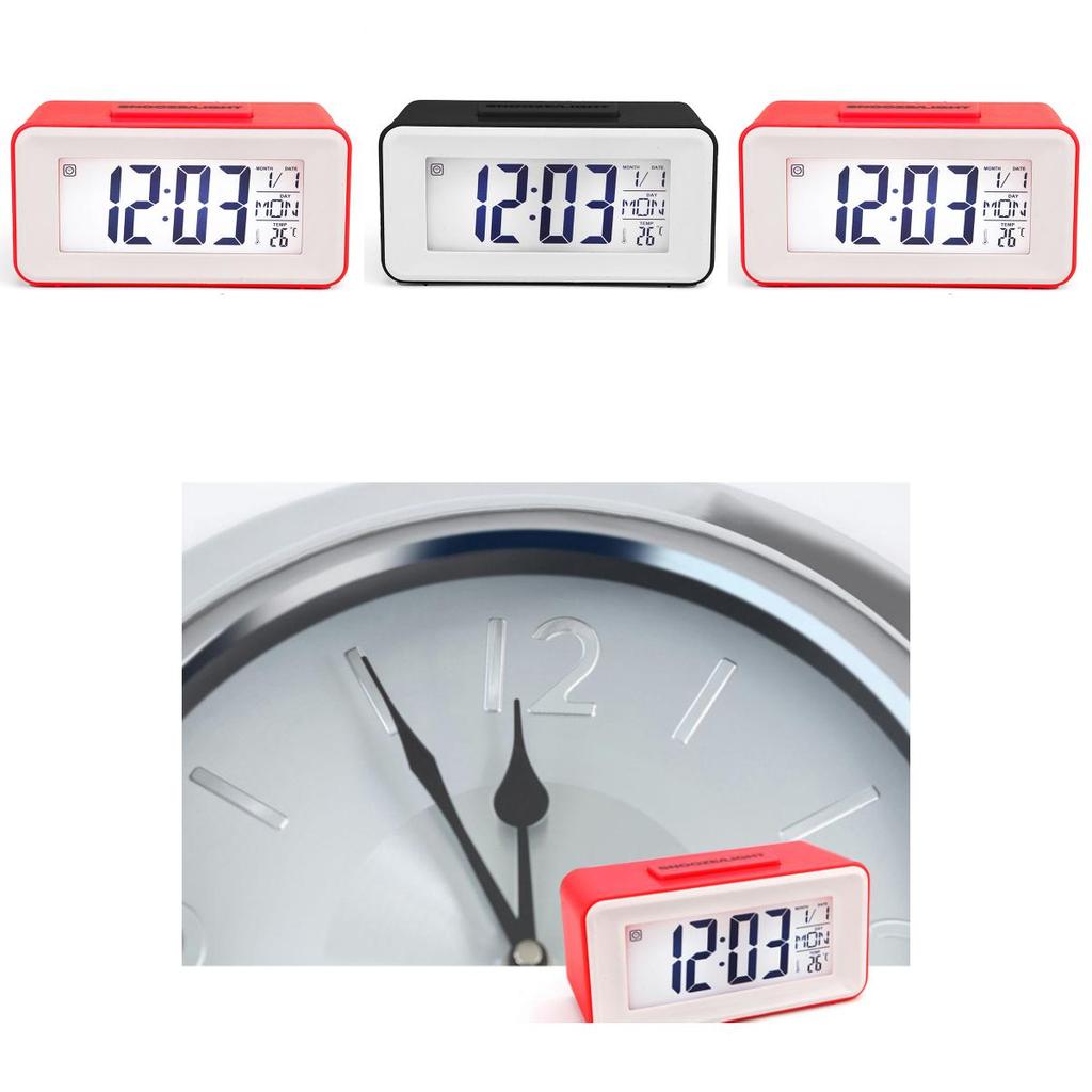 Kreatywny Elektroniczny Budzik Drzemkowy z Kontrolą Głosową do Użytku w Sypialni