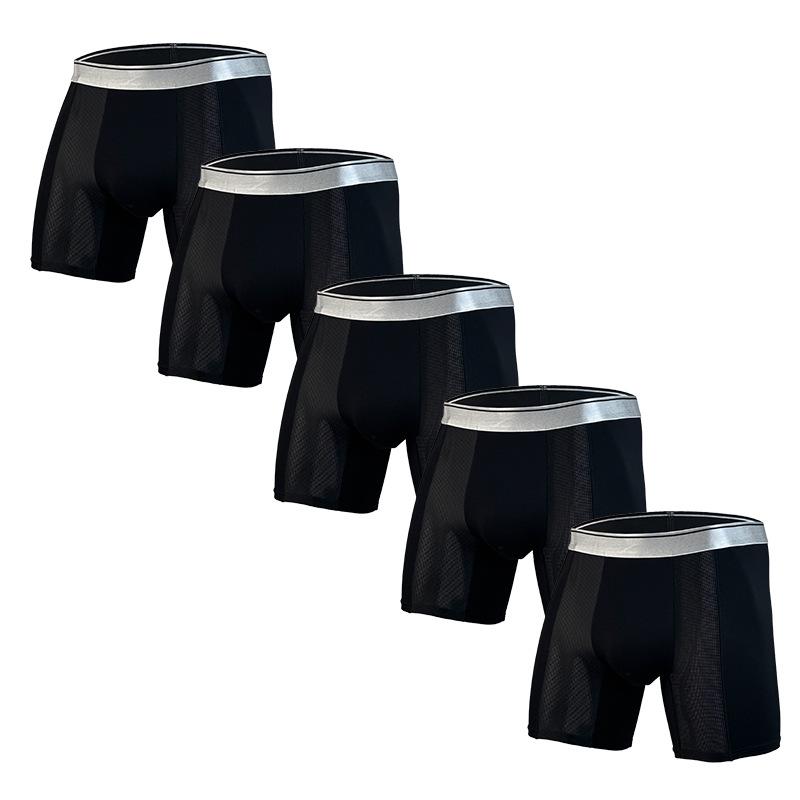 Breathable Men's Boxer Briefs To Prevent Testicular Dampness - Mesh Sports Viscose, Loose Fit