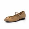 Kara Linshan 33-42 Large Size Shoes 2025 Ballet Flats Soft-soled Lambskin Dance Shoes Mary Jane Shoes