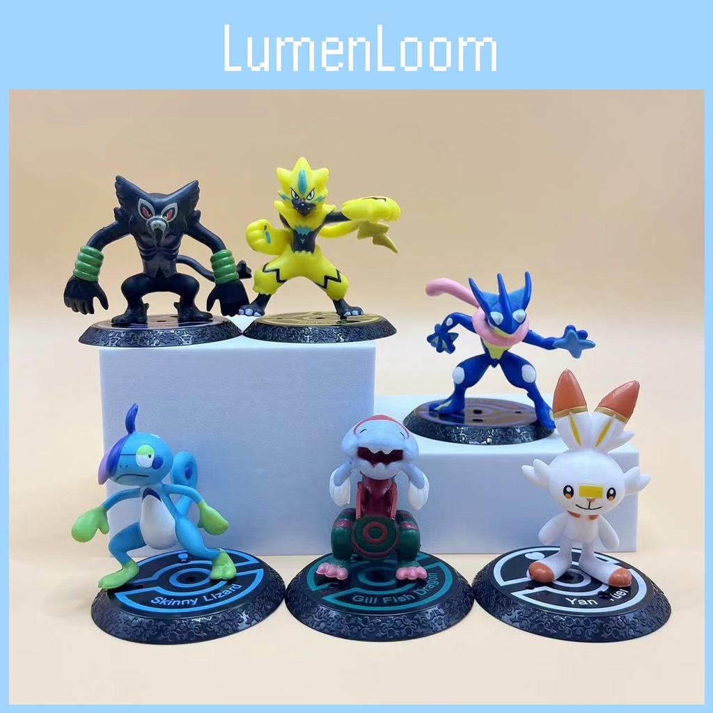 Charming 6 Piece Pvc Toy Figurines Collection Of Beloved Pocket Monsters