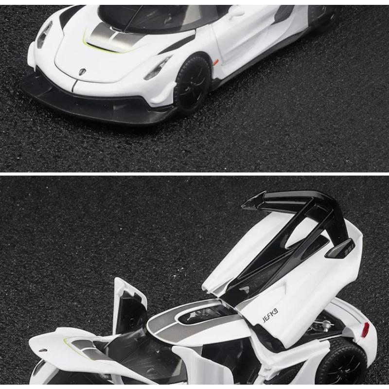 1/32 Koenigsegg Jesko Superauto Vysoká Simulace Kovový Odlévaný Model Auta Z Kovové Slitiny Zvuk Světlo Zpětný Chod Kolekce Dětská Hračka Dárky