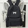 Schultasche Koreanische Version ins einfarbiger Rucksack Damen einfacher Rucksack mit großer Kapazität Schleife Schülerschultasche modisch vielseitig Freizeitrucksack