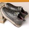 Fashion Luxury Brand Man Walking Shoes High Quality Winter Boots Men Outdoor Comfy Men Sneakers Classic Genuine Leather Snow Footwear