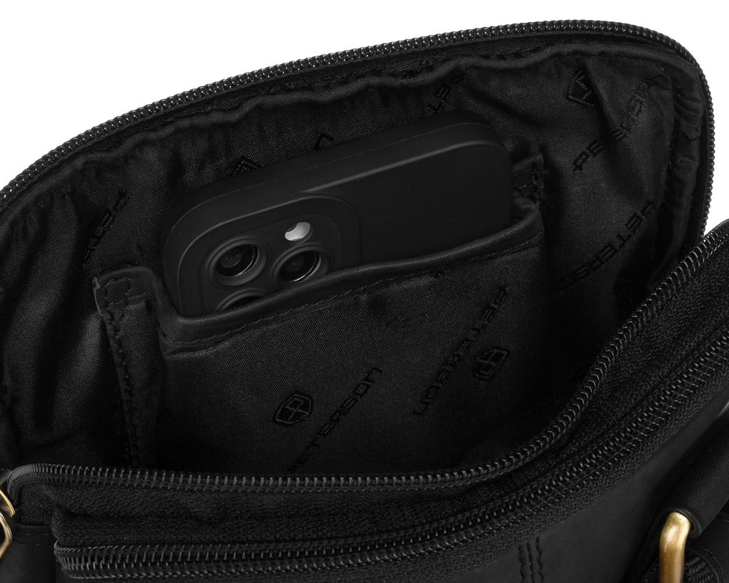 PTN M22E-OPU-6798 Black Leather Bag