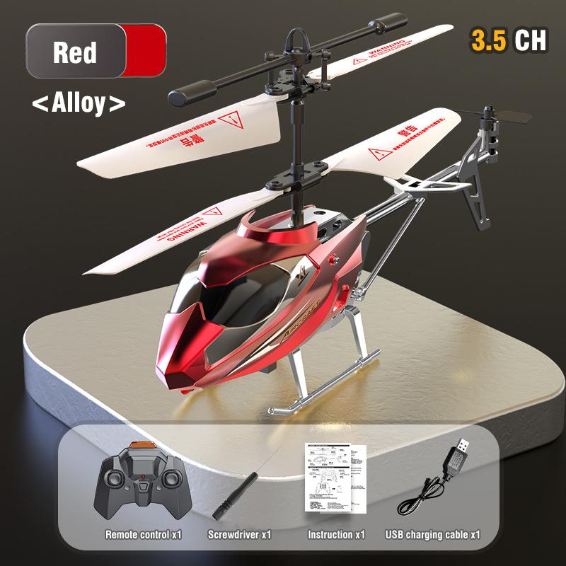 

AISEO 3.5CH Remote Control Helicopter RC Rechargeable Aircraft Infrared Induction Toys for Kids Outdoor Toy Gift 3.5CH Red