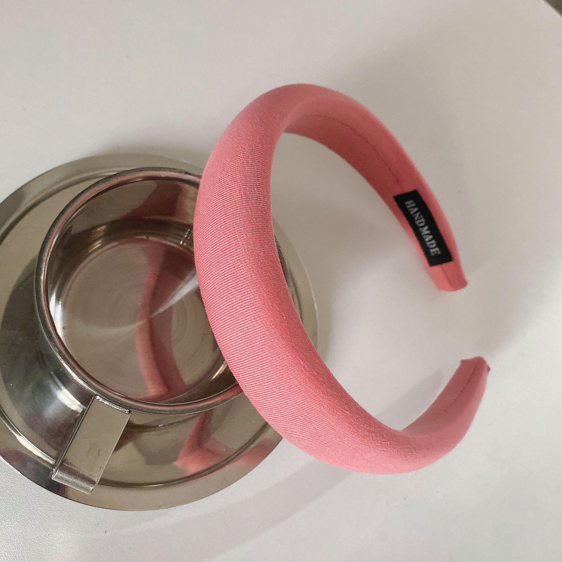 

Широкая повязка на голову Macaron Color – универсальный аксессуар для волос для девочек, простой корейский дизайн арбуз красный