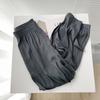 2026 Summer Women's Korean Style Ice Silk Wide-Leg Pants - High Elastic Drape, Leg-Lengthening, Casual Straight-Leg Design
