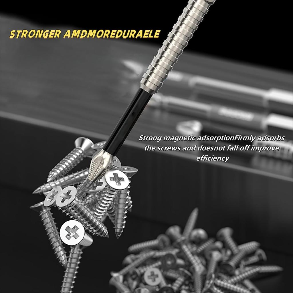 High Magnetic Screwdriver Drill Bit Set, 2025 New Anti-Slip Magnetic Electric Screwdriver Set, Strong Magnetic Durability Screwdriver Drill Bit Set,
