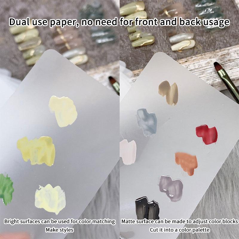200 Stück Nagelgel Palette Kunst Malwerkzeug Wiederverwendbar Wasserdicht Abreißbar Beide Seiten Können Verwendet Werden Nagellack Farbpalette