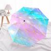 1PC Mermaid Scales Umbrella-8-Rib Reinforced Portable Folding Travel Suitable for All Seasons Outdoor Daily -Z0459