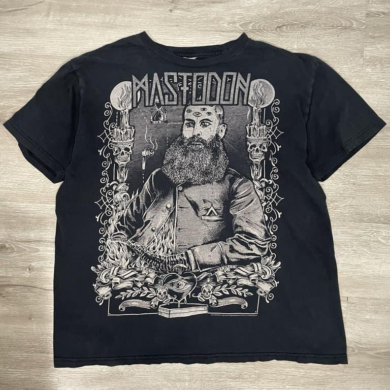 Mastodon Shirt Men Sludge Heavy Metal Band Graphic Tee Black remake PA9360 Unisex T-Shirt XXXL
