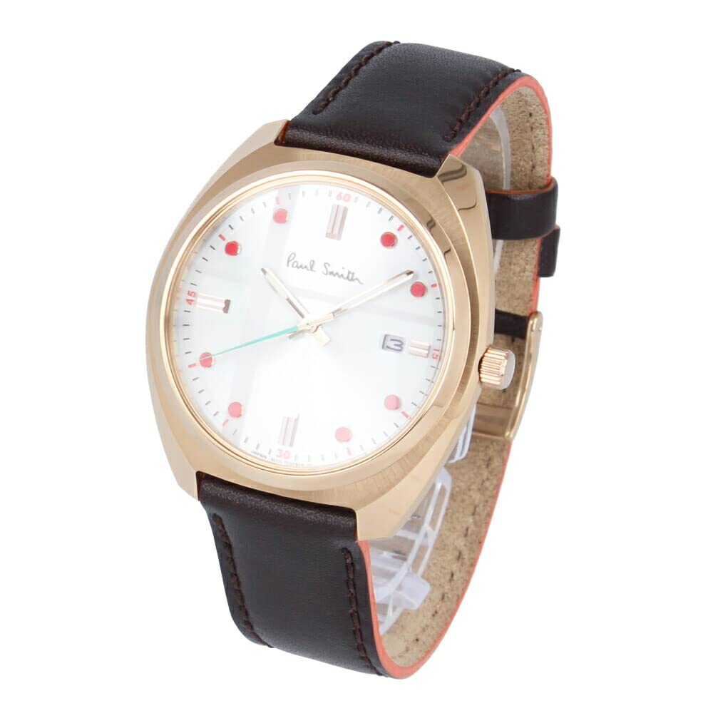 

PAUL SMITH Closed Eyes Solar Tech Watch Solar Stainless Steel Leather Brown Silver Mens KH2-821-90 [Елемент]