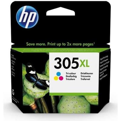 HP 305XL Tri-color High Yield Original Ink Cartridge (3YM63AE) for DeskJet 2300/2700/4200/4230/Plus4100, Envy 6000