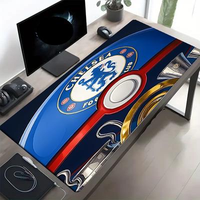 Chelsea F.C Print Mouse Pad, Anti‑Slip Desktop Keyboard Mat, for PC Laptop Gaming Working Daily Use, Cool Festival Surprise Gift