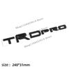 3D ABS Car trunk sticker TRDPRO logo For Toyota TRD Yaris Camry Tantu Prado Lande kuluze RAV4 car  repack accessory