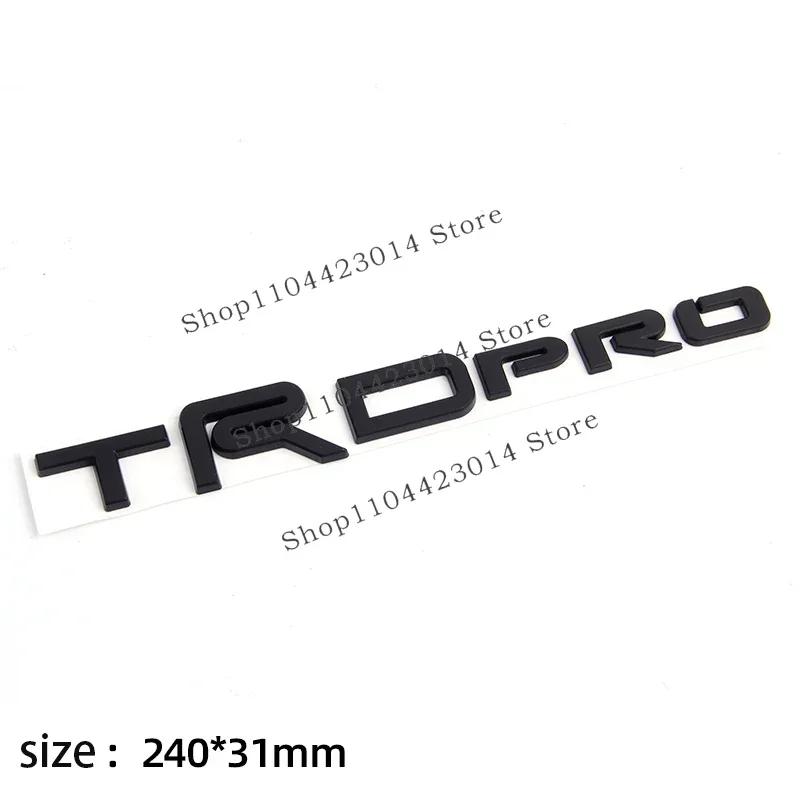 3D ABS Car trunk sticker TRDPRO logo For Toyota TRD Yaris Camry Tantu Prado Lande kuluze RAV4 car  repack accessory