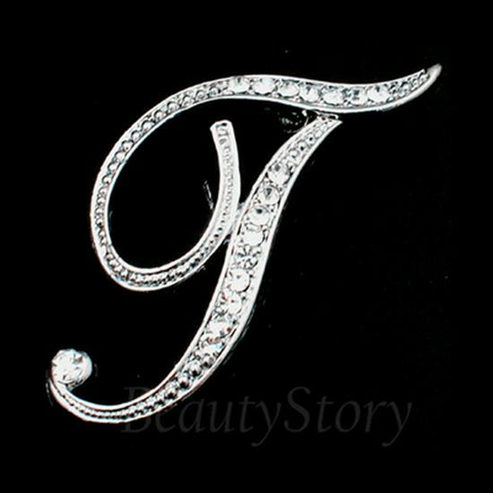 Versatile Rhinestone Alphabet Brooch: Men's Metal Lapel Pin Badge