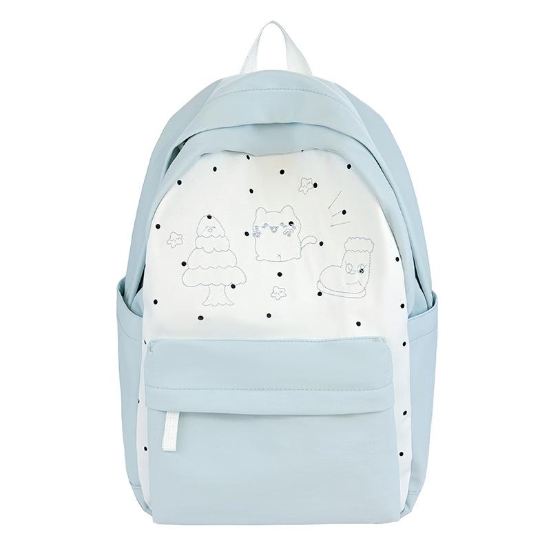 Cute campus schoolbag for girls Junior high school students Korean version Versatile large-capacity computer backpack Casual college student backpack