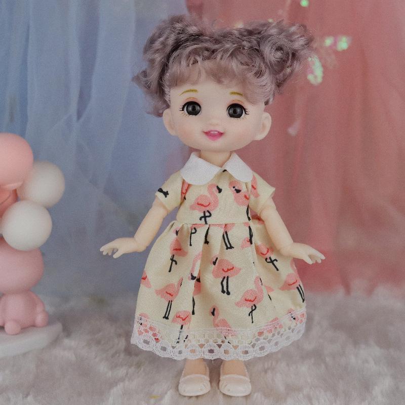 

Вишуканий набір ляльки-принцеси 17 см: Змінні вбрання, Ідеальний подарунок на день народження для маленьких дівчаток. Clothes Only (No Doll)