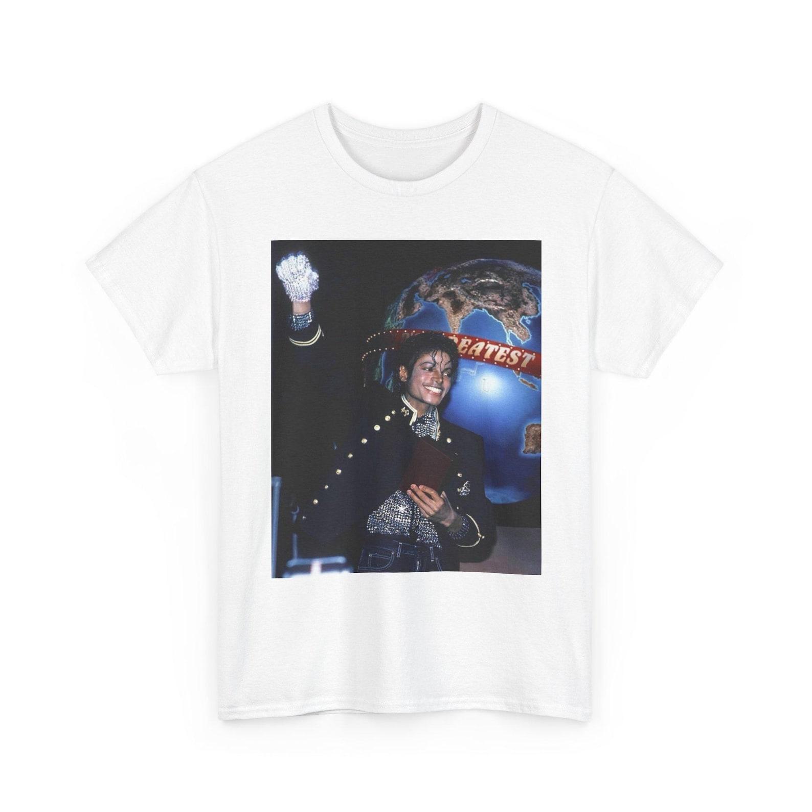 Michael Jackson Concert Photo Tee | Vintage Glitter Glove T-Shirt XL