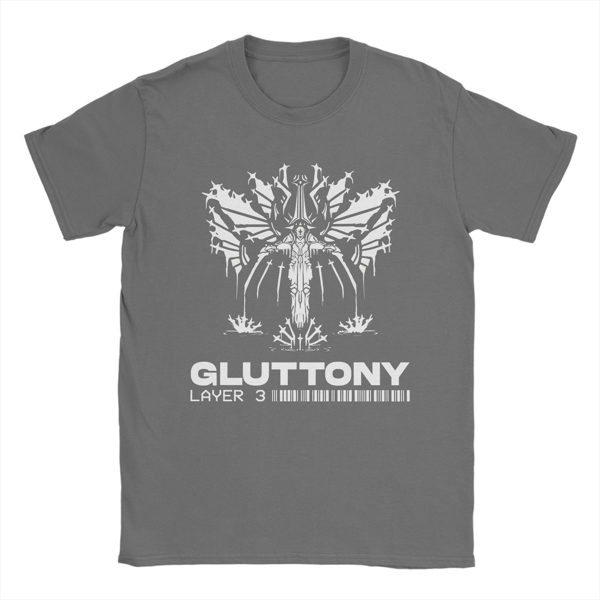 

Ultrakill Gluttony Shooting Game Men s T Shirt V1 Rock Leisure Tees Short Sleeve O Neck T-Shirt 100% Cotton Plus Size merch 3XL