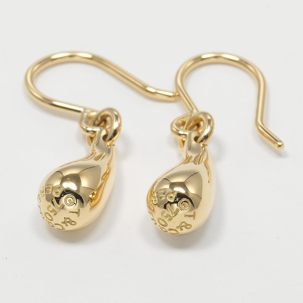 TIFFANY&Co. Teardrop Piercing K18 Yellow Gold 5.39g Women Used