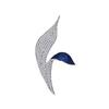 Vintage Yalan Brooch, High-End Women'S Delicate Leaves, Asymmetrical Corsage, Niche Design Sense, Pin, Suit And Accessories