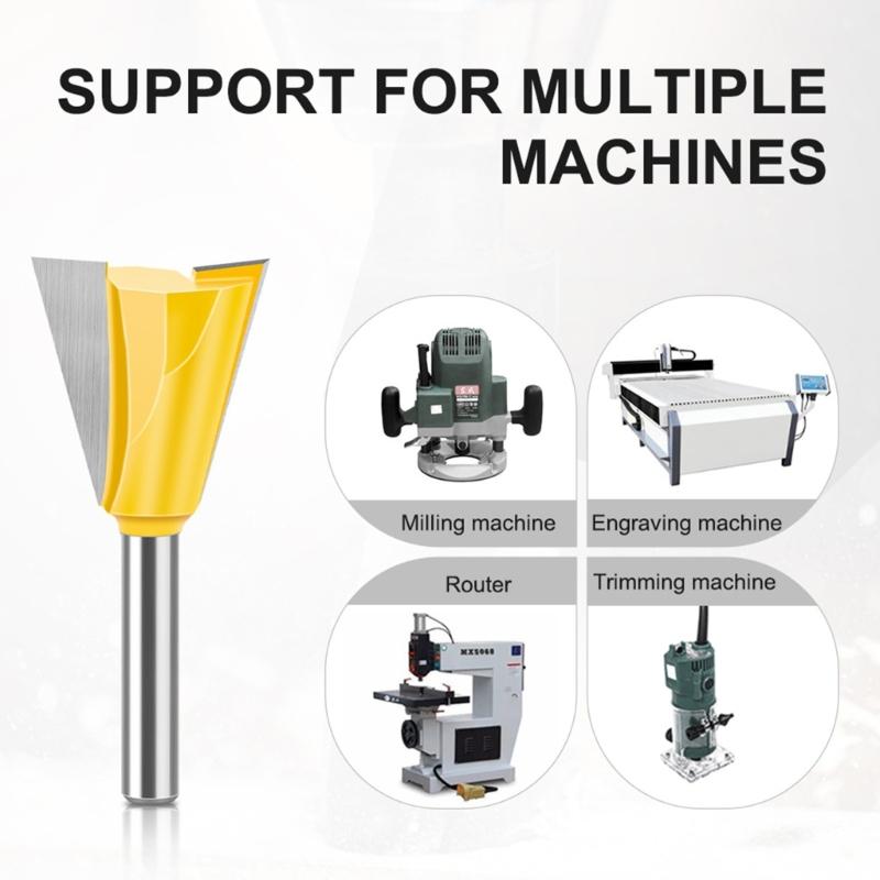 Milling Cutter Wood Carving Dovetail Joint Router Bit 14 Degree Woodworking Engraving Bit Milling Furniture Accessories