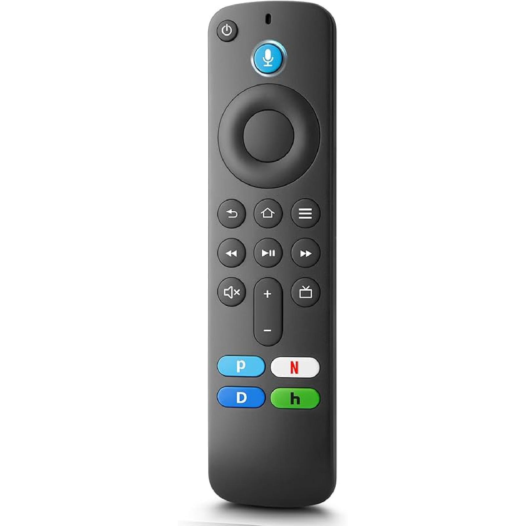 Голосовой пульт ДУ, совместимый с Fire TV Stick, TV Cube и умными телевизорами Amazon Fire AMZ3