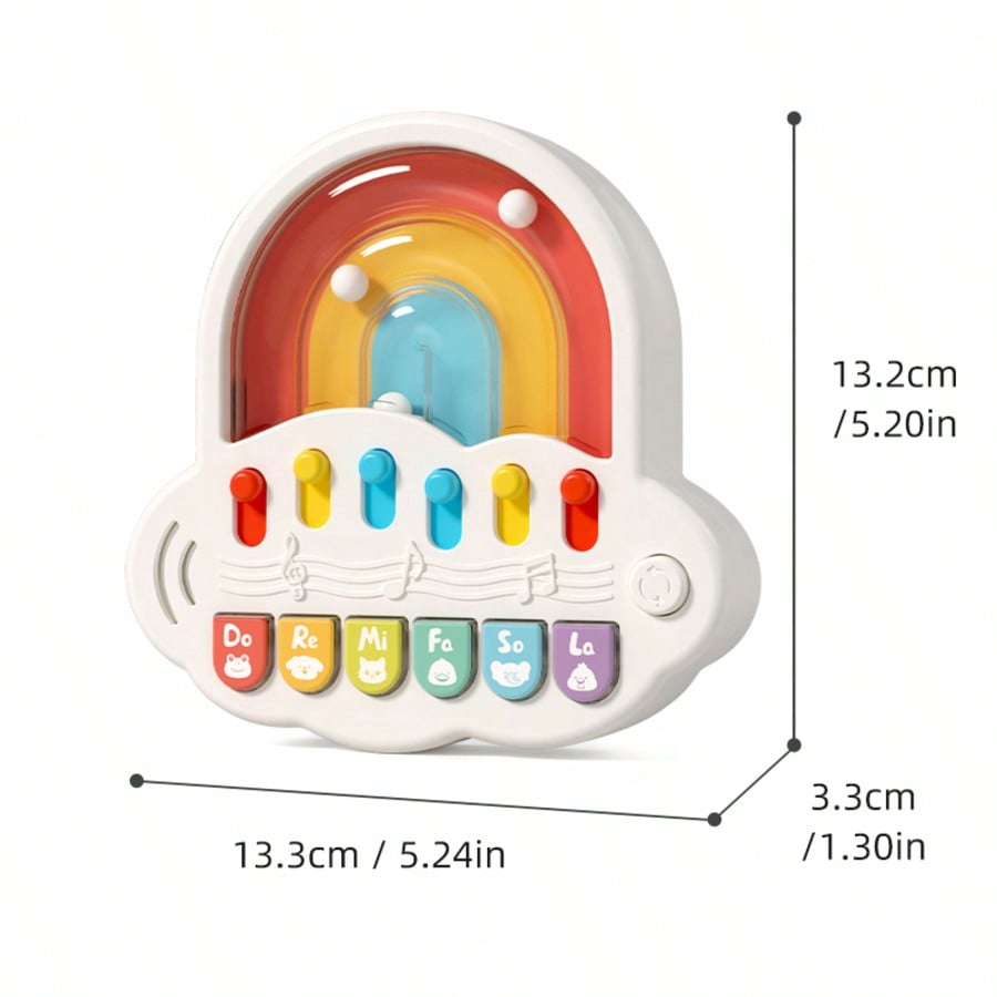 Light Up Baby Piano Keyboard Toy Adjustable Volume Multi Modes Rhythm Game Song Play Early Educational Interactive Toy Portable
