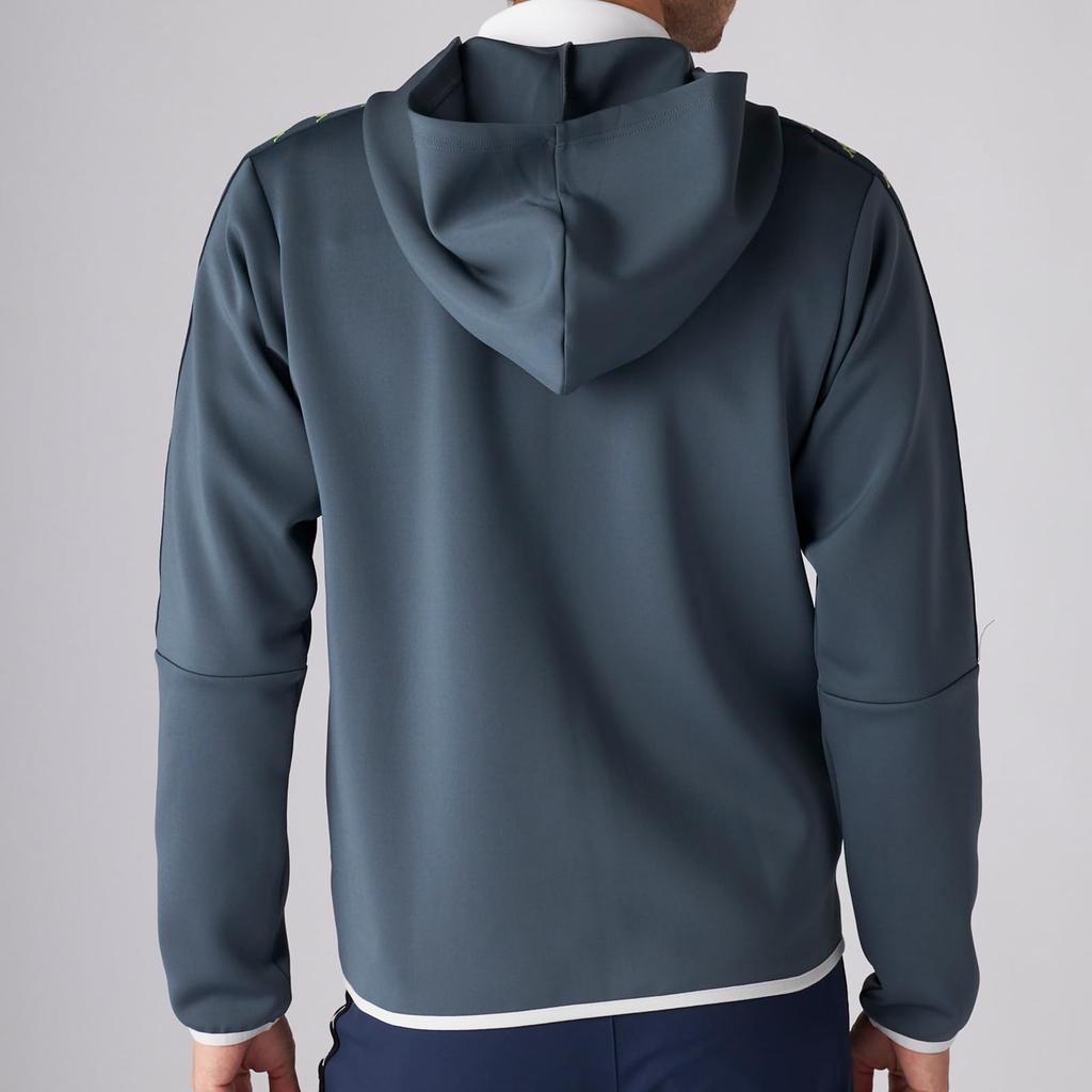 634402 Sweat Full Green [Kappa] Men's Parka, Lightweight, Stretch, Zip,