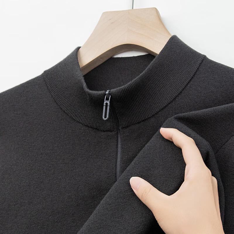 Men's Zip Stand Collar Pullover Sweater YTMTST6761