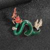 Drago Totem Tipo Drago Anno del Drago Segno Zodiacale Accessori a Goccia d'Olio Spilla Trendy