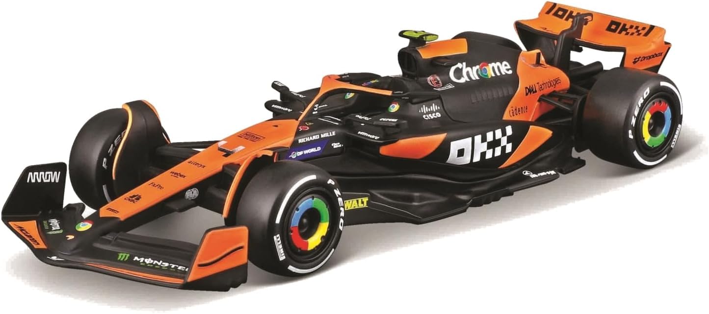 

Bburago 2024 Model 1/43 Scale F1 McLaren MCL38 #4 Lando Norris Race Sports Car Diecast Model Car 18-38214 (#4)