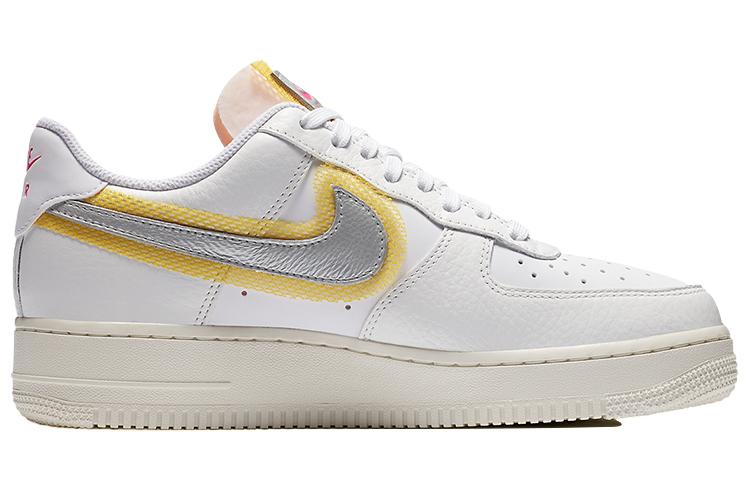 Nike Air Force 1 Low '07 Lx White Metallic Silver Gold Women's CZ8104-100