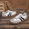Women's Summer Breathable Low-Top Training Casual Sports Shoes, Soft-Soled Flat Versatile White Board Footwear.