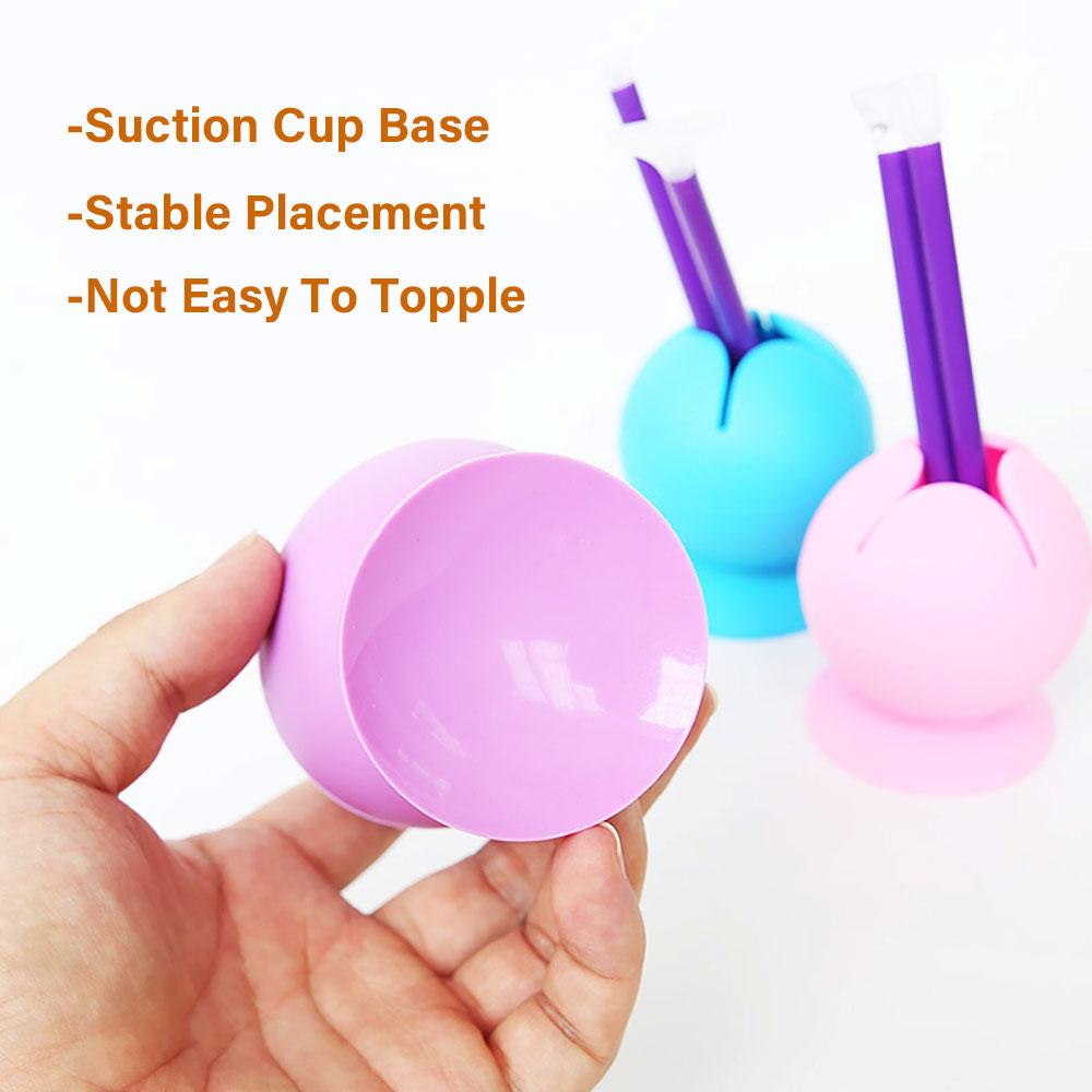 Silicone World Waste Collector Silicone Storage Box Suction Cup Handmade Garbage Collector For Desktop Accessories Tools