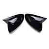 Side Rear View Mirror Cover Caps Signals For VW Golf MK7 7.5 Facelift TSI TDI GTI R GTD Glossy Black Mirror Case Car Accessories