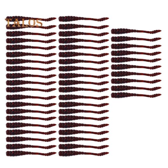 50 Teile/satz 4CM/0,4G Weicher Wurm Köder Realistische Bionic Spiral Maggot Künstliche Bunte Wurm Köder Süßwasser Salzwasser Angeln zubehör