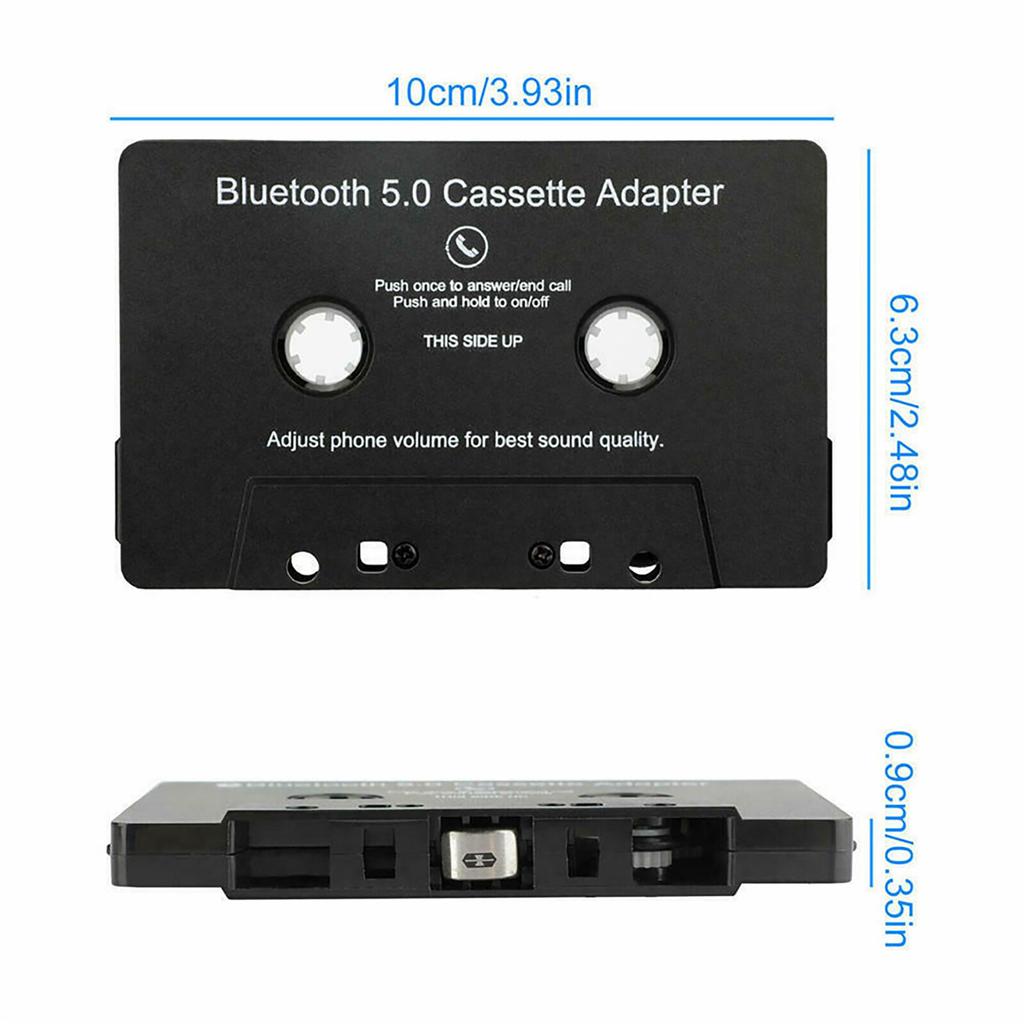Universal Cassette Music Adapter Car Audio Bluetooth5.0 Receiver for Car Cassette Stereo Portable Tape Converter Smart Noise-canceling Cassette Player