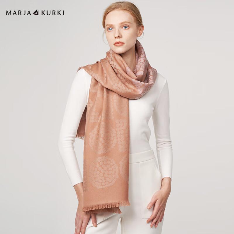 

Женский жаккардовый шарф из тонкой шерсти MARJA KURKI