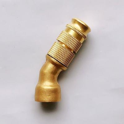 Long Range High Pressure Nozzle 45° Bend Irrigation Sprayer Adjustable Mist Nozzle Garden Tool