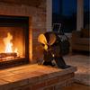 Stijlvolle Warmte-aangedreven Ventilator Warmte-aangedreven Kachel Ventilator voor Houtkachel Real-time Temperatuur Monitoring, Geen Elektriciteit Nodig