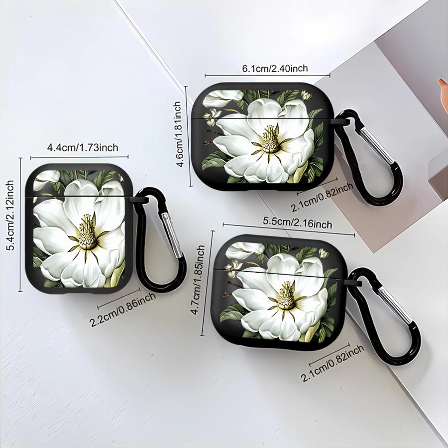 Case For Airpods 4 2 3 Pro3 Pro2 1 Pro Earphone Cases Cover Flowers Silicone