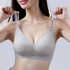 Women's Sexy Push Up Bralette Seamless Wireless Sleep Bras Soft Padded Letter Print Bra Underwear Comfortable Lingerie