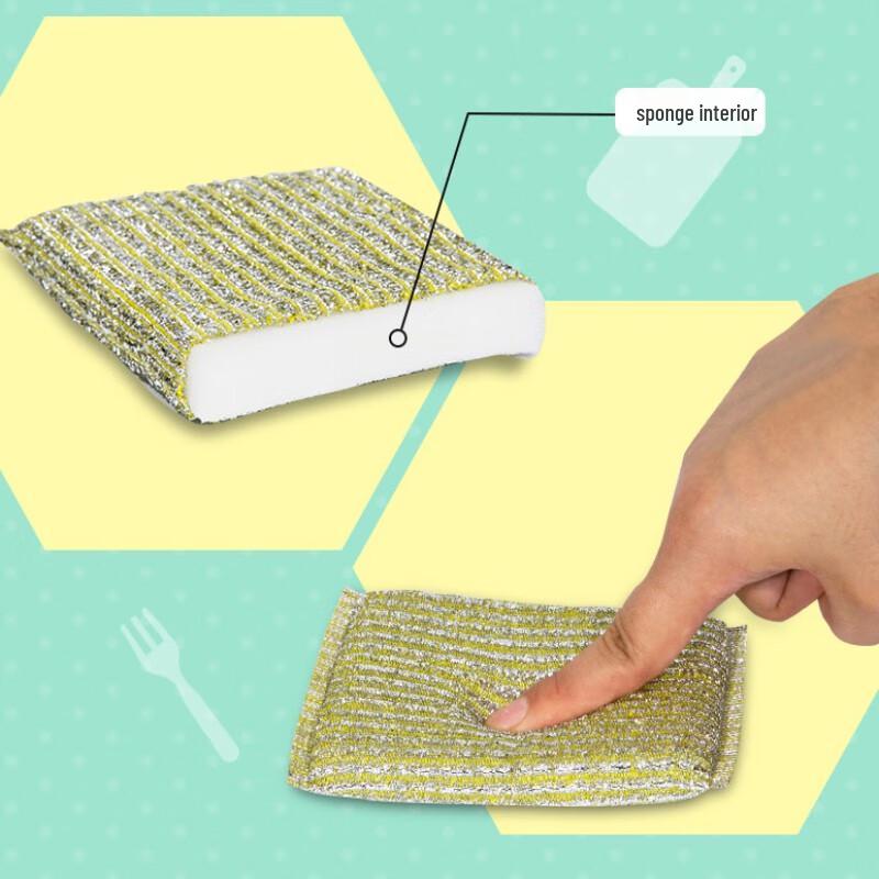 Miaojie Striped Sponge Scouring Pads