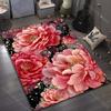 Multiple sizes Rich pink peony Carpet for Living Room Bedroom Sofa Home Decor Rus Non-slip Floor Mat Luxury Gift