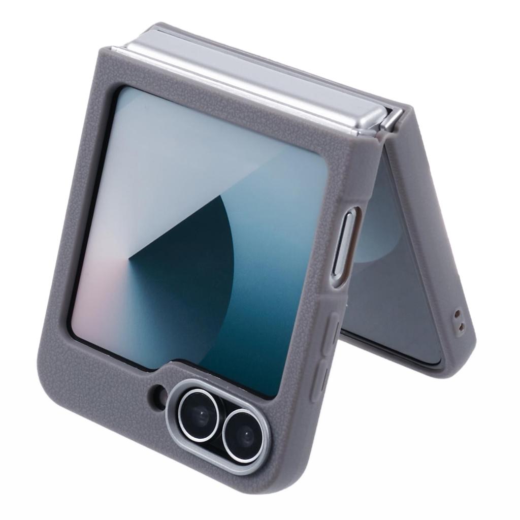 For Samsung Galaxy Z Flip7 FE 5G/Z Flip6 5G/Z Flip5 5G Case Leather Textured TPU Shockproof Phone Cover