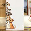 Creative Home Decoration Gifts Cute Cartoon Cats/Dogs Wall Stickers, Waterproof PVC Decals, Peel And Decorative Glass Door Decals Stick Murals