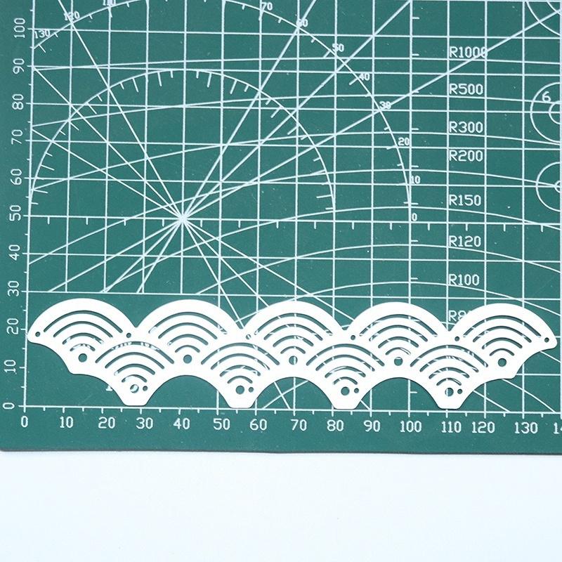 Metalen Stansvormen Golvende Kant Stencils voor DIY Scrapbooking/fotoalbum Decoratieve Embossing DIY Papieren Kaarten